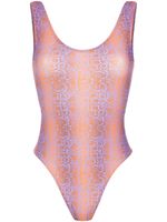 Amir Slama python print swimsuit - Multicolore - thumbnail