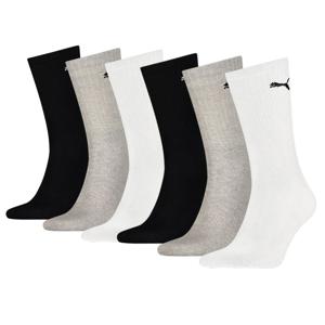 Puma Sportsokken Zwart Grijs Wit 6-pack-47/49