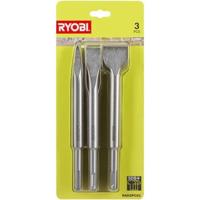 Kit RYOBI SDS + 3 scalpelli (1 punta, 1 piatto, 1 becco) RAKSPC03