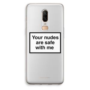 Safe with me: OnePlus 6 Transparant Hoesje