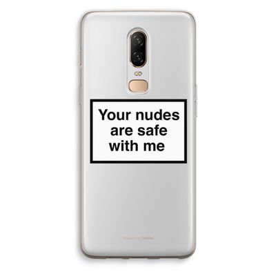 Safe with me: OnePlus 6 Transparant Hoesje