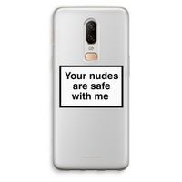 Safe with me: OnePlus 6 Transparant Hoesje