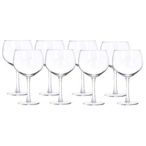 Gin en tonic glazen - set van 8x stuks - 650 ml - transparant - ballon glazen