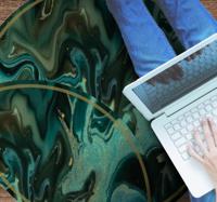 Abstract marmeren patroon vinyl tapijt met texturen