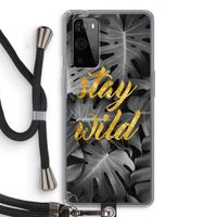 Stay wild: OnePlus 9 Pro Transparant Hoesje met koord