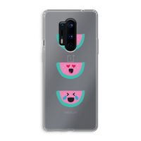 Smiley watermeloen: OnePlus 8 Pro Transparant Hoesje