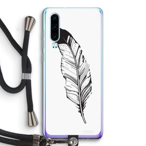 Pluim: Huawei P30 Transparant Hoesje met koord