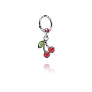 Jeweled Ball Closure Ring met bedel Chirurgisch staal 316L / Belegde messing Piercingringen