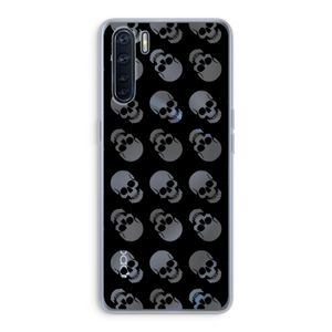 Musketon Skulls: Oppo A91 Transparant Hoesje