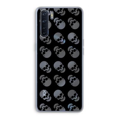 Musketon Skulls: Oppo A91 Transparant Hoesje