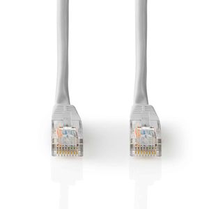 Nedis CAT5e Netwerkkabel | U/UTP | RJ45 Male | RJ45 Male | 3.00 m | Rond | PVC | Grijs | Label - CCGL85101GY30