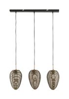 Light & Living Hanglamp Yaelle 3-Lamps - Antiek Brons/Mat Zwart