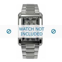 Armani horlogeband AR4246 Roestvrij staal (RVS) Zilver 25mm