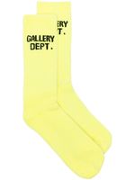 GALLERY DEPT. chaussettes à logo Clean en maille intarsia - Jaune