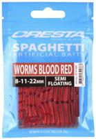 Cresta Spaghetti Worms 15St. Blood Red - thumbnail