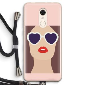 Red lips: Xiaomi Redmi 5 Transparant Hoesje met koord
