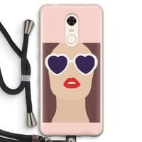 Red lips: Xiaomi Redmi 5 Transparant Hoesje met koord