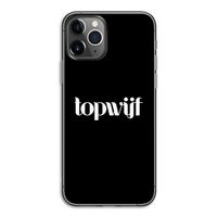 Topwijf Zwart: iPhone 11 Pro Transparant Hoesje