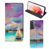 Bookcase Samsung Galaxy S21 Boat - thumbnail