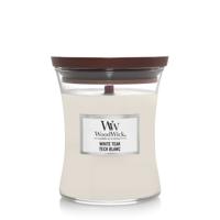 WoodWick white teak medium candle