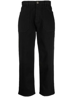 Woolrich jean droit à patch logo - Noir