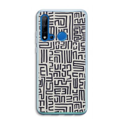 Moroccan Print: Huawei P20 Lite (2019) Transparant Hoesje