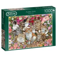 Falcon de luxe Floral Cats 1000 stukjes