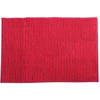 MSV Badkamerkleed/badmat voor op de vloer - fuchsia roze - 40 x 60 cm - Microvezel   -