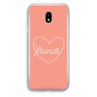 Friends heart: Samsung Galaxy J3 (2017) Transparant Hoesje - thumbnail