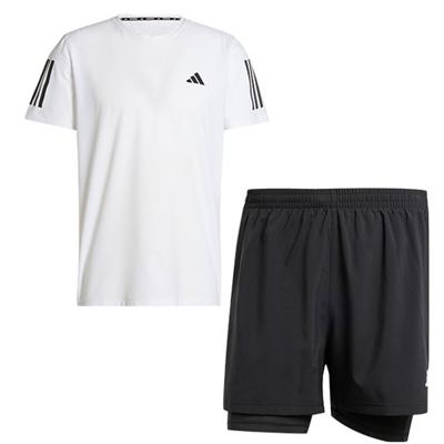 adidas OTR Shirt 2in1 Short Set Heren
