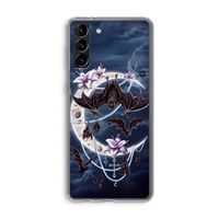 Vleermuizen Maan: Samsung Galaxy S21 Plus Transparant Hoesje