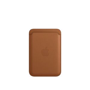 Apple origineel Leren kaarthouder met MagSafe (1st gen) voor iPhone Saddle brown - MHLT3ZM/A