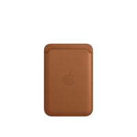 Apple origineel Leren kaarthouder met MagSafe (1st gen) voor iPhone Saddle brown - MHLT3ZM/A - thumbnail