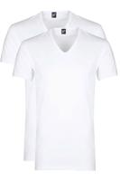 Alan Red Nov V-shirt 2-pack stretch