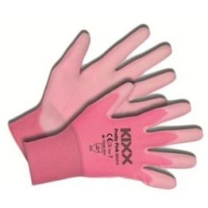 Kixx handschoen pretty pink maat 8