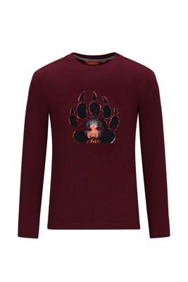 Tygo & Vito winter t-shirt jongens - bordeaux rood - Max - longsleeve