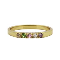 Karma Ring Coloured Zirconia Goud