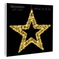 Kerstverlichting - krans - metaal - warm wit - 50 cm - kerst decoratie