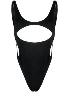 Mugler body à découpes - Noir