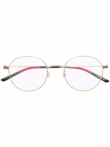Gucci Eyewear lunettes de vue à monture ronde - Or