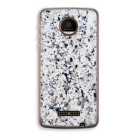Gespikkelde marmer: Motorola Moto Z Force Transparant Hoesje