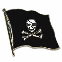 Pin broche/speldje Vlag Piraten thema 20 mm