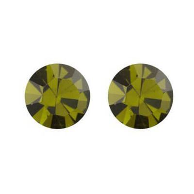 Biba Oorbellen met Swarovski Steentje Olivine