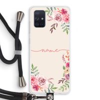 Rozen: Samsung Galaxy A71 Transparant Hoesje met koord Rozen: Samsung Galaxy A71 Transparant Hoesje met koord