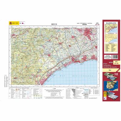 Topografische kaart 472 MT50 Reus | CNIG - Instituto Geográfico Nacional1