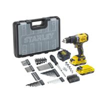 Stanley FATMAX SFMCD715D2A V20 18V BL Schroefklopboor + accessoires | 2x 2.0Ah - SFMCD715D2A-QW