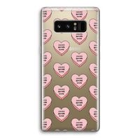Chicks before dicks: Samsung Galaxy Note 8 Transparant Hoesje