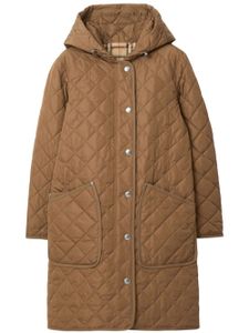 Burberry doudoune à capuche - Marron