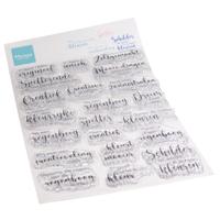 Marianne Design • clear stamps kleurige groetjes