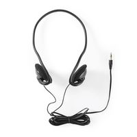 Nedis HPWD1105BK hoofdtelefoon/headset Hoofdtelefoons Bedraad Helm Muziek Zwart - thumbnail